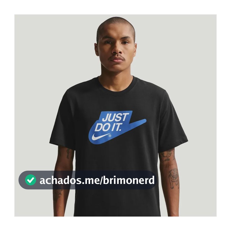 Camiseta Nike Sportswear Jdi Masculina Preto/azul G