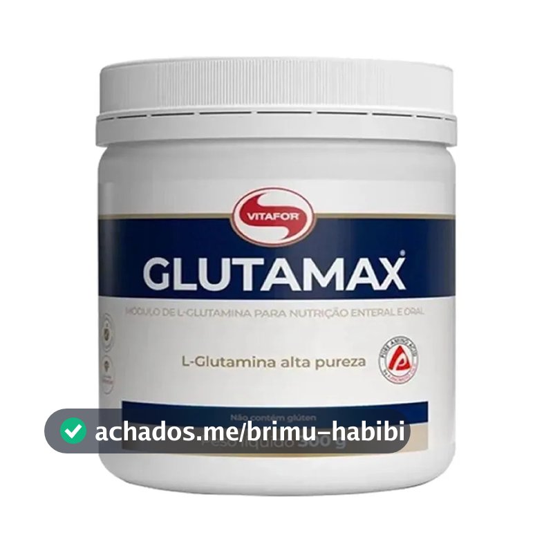 Glutamax Suplemento Alimentar Glutamina Em Pó Sem Sabor 300g Vitafor