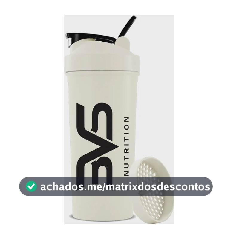 Coqueteleira / Shaker Branca - Academia 600ml - 3vs Nutrition