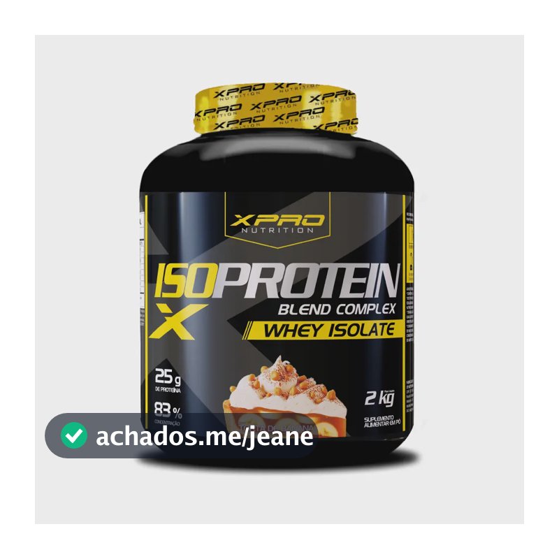 Whey protein Musclebox Iso Blend Complex zero açucar Low em pó sabor Banana x 2kg