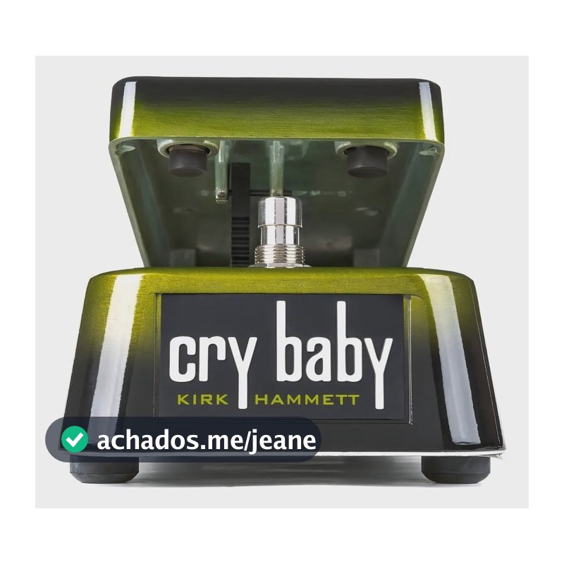Pedal Wah-Wah Cry Baby Kirk Hammett KH95 Verde para Guitarra Elétrica