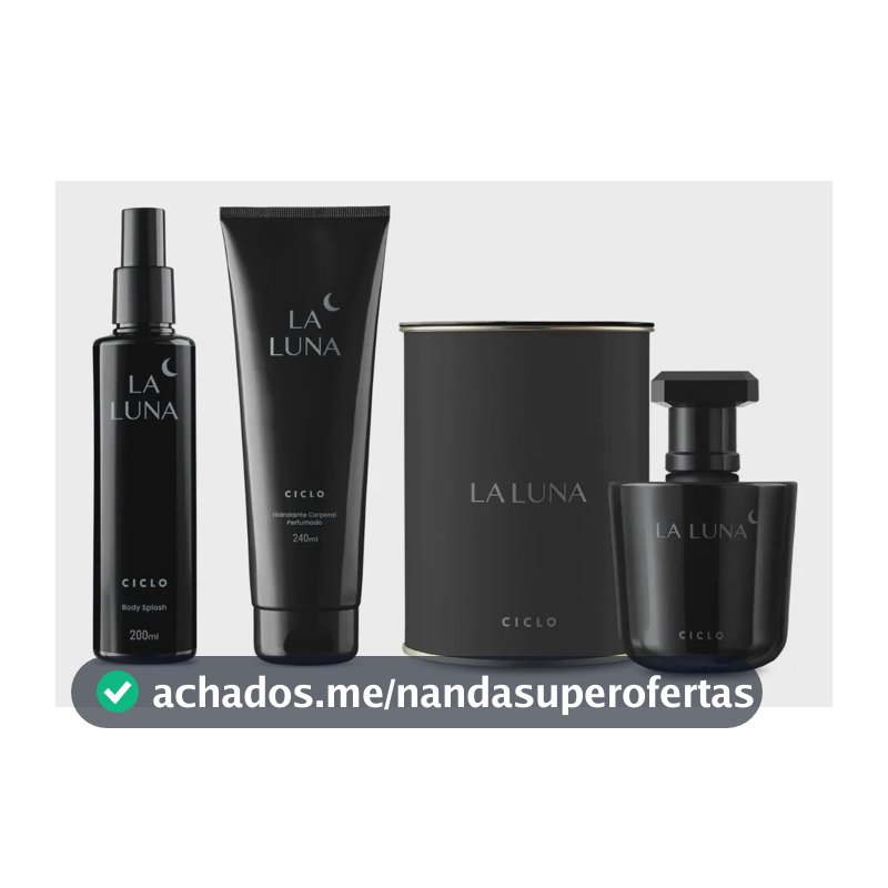 Perfume La Luna Deo Colonia + Body Splash + Perfumado Ciclo Cosméticos