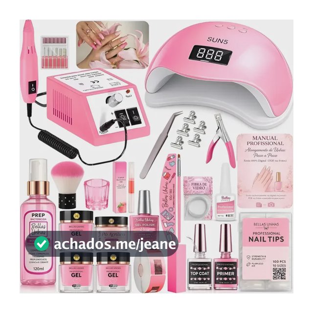 Kit De Unha Gel Completo Fibra Kit Unhas Gel Envio Imediato