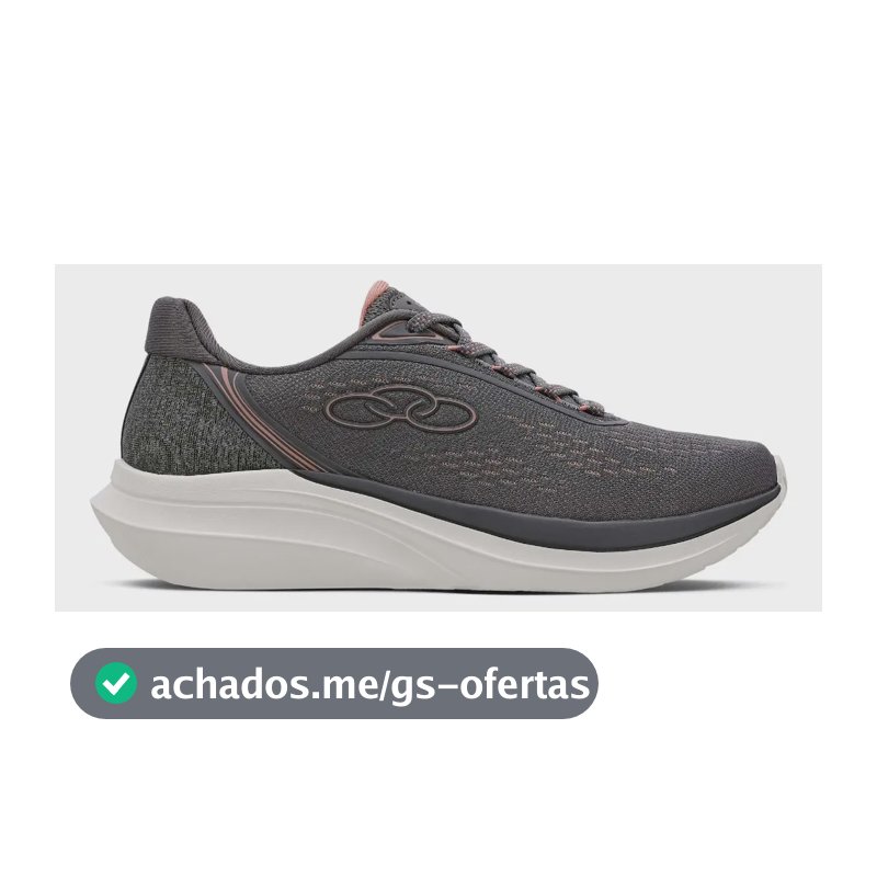 Tênis Feminino Role Olympikus Chumbo Liso 38 Br