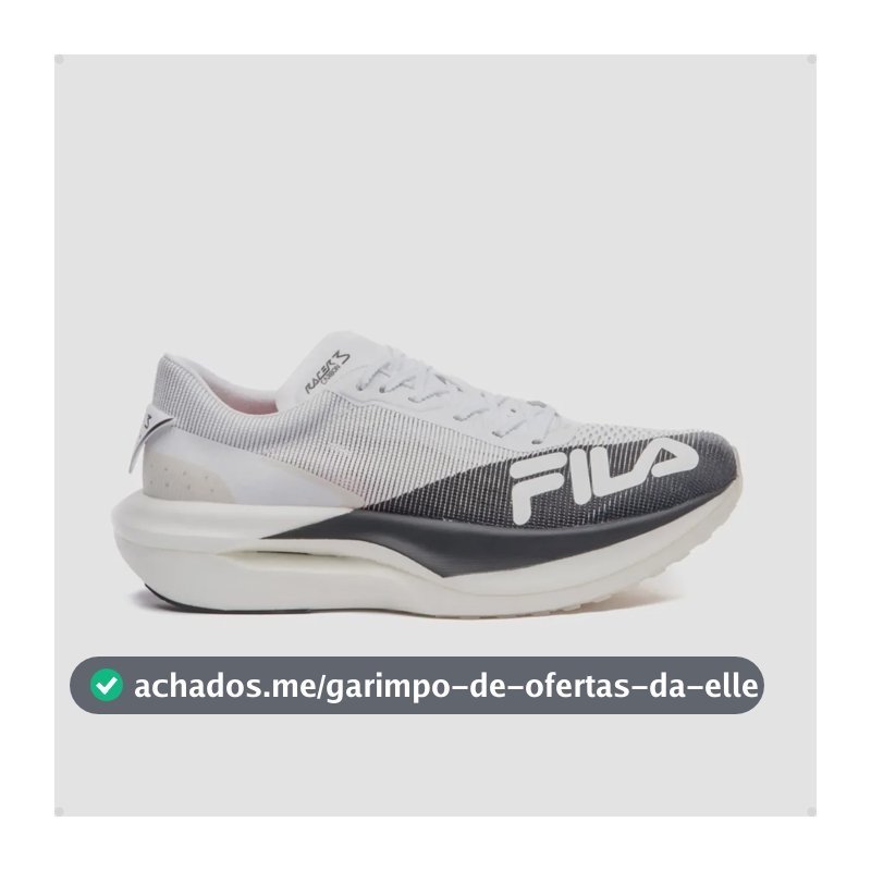 Tênis Fila Racer Carbon 3 Placa Carbono Corrida Branco 40 Br