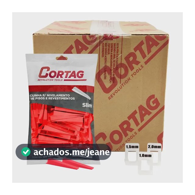 1000 Espaçadores / Nivelador Slim + 100 Cunhas Slim Cortag