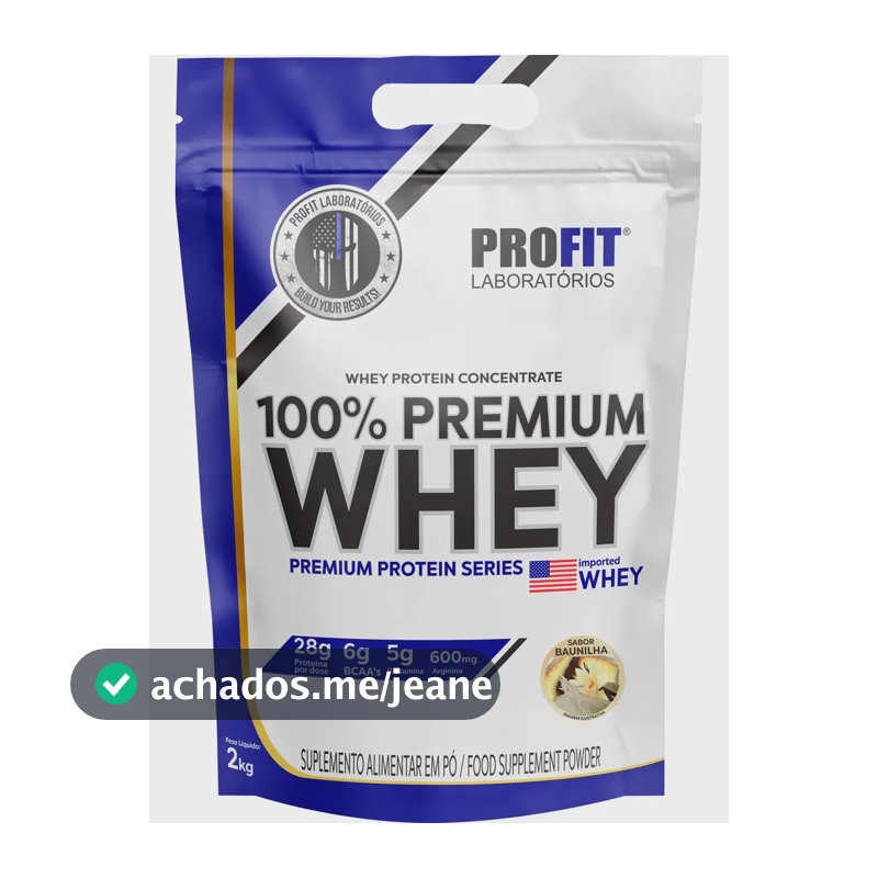 100% Premium Whey Protein Concentrado 2kg Profit Labs