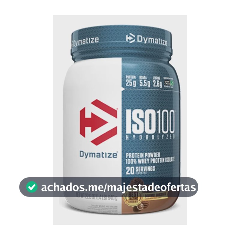 Whey protein Dymatize Iso 100 Hidrolyzed ISO-100 em pó sabor Chocolate gourmet x 650g
