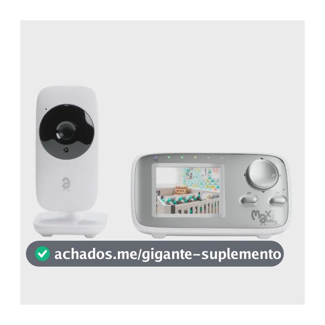 Babá Eletrônica Monitor 2.4 Sem Fio Zoom Baby On Maxi Baby