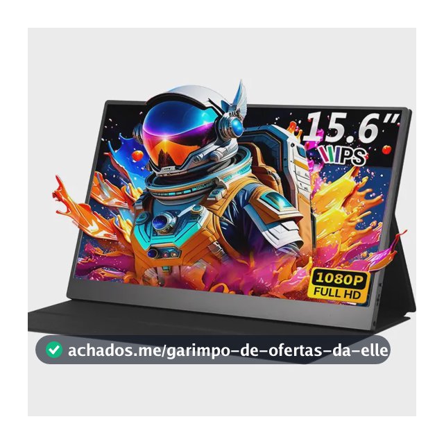 Monitor Gamer Portátil 15.6 1080p Fhd Ips Com Hdmi Usb Preto 127/220v