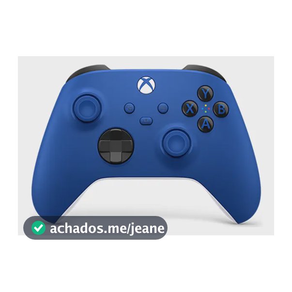 Controle Sem Fio Xbox Series X|S Microsoft Azul Shock com Bluetooth