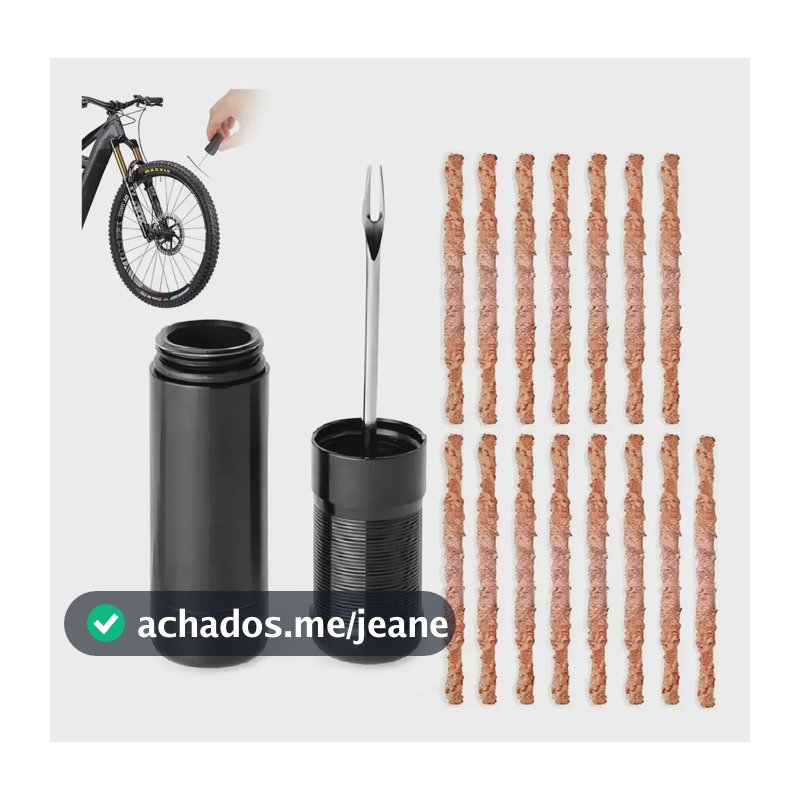 Kit Reparo Conserto Pneu Tubeless Bicicleta Mtb 15 Macarrão