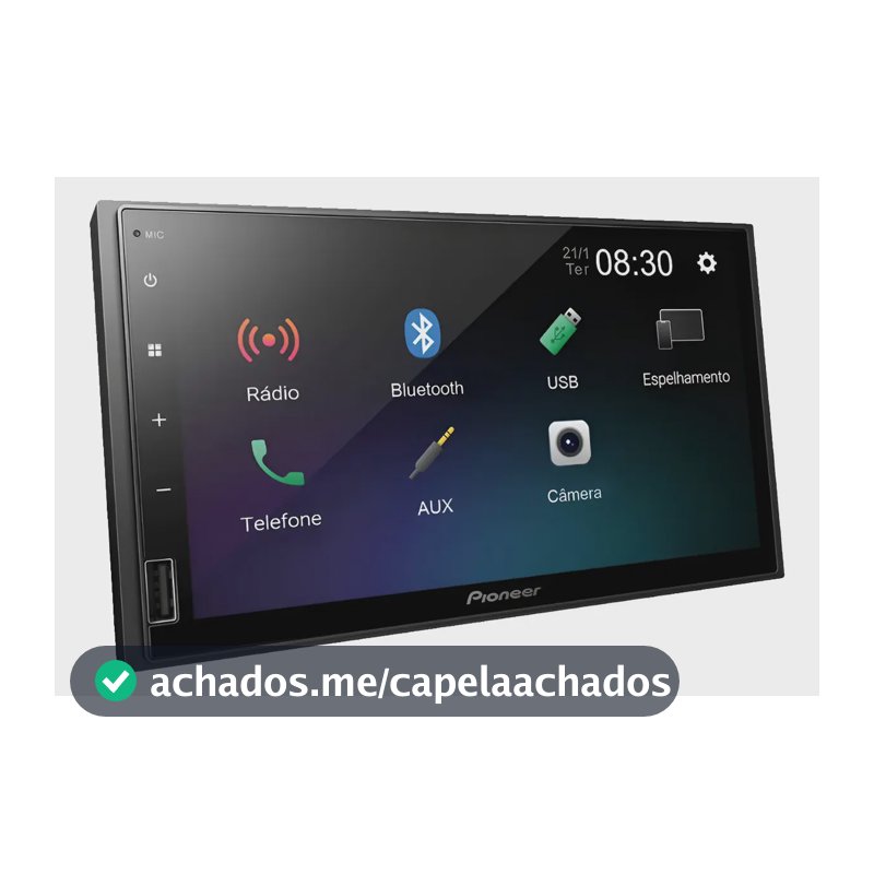 Multimídia Pioneer Dmh-145br 7' Pol Usb Espelhamento Android Cor Preto