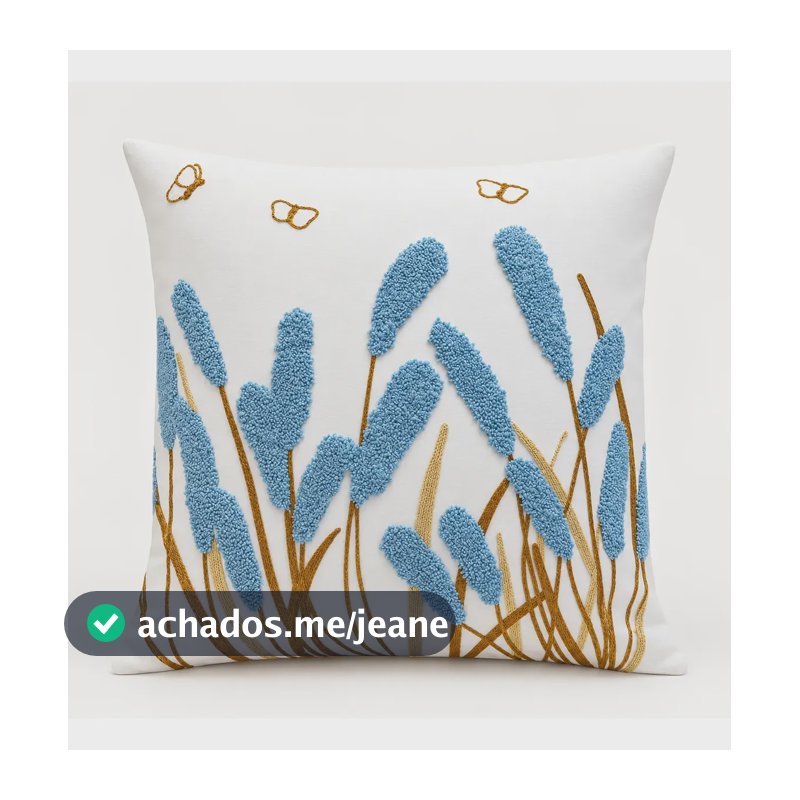 Capas Para Almofadas 45x45 Bordada Decorativa Texturizada Bordado 2 Bordada