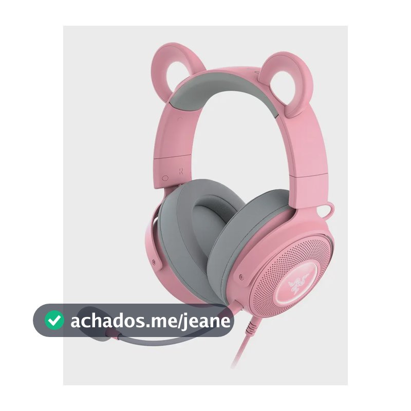 Headset Razer Kraken Kitty V2 Pro Usb Quartz - Rz0404510200 Rosa