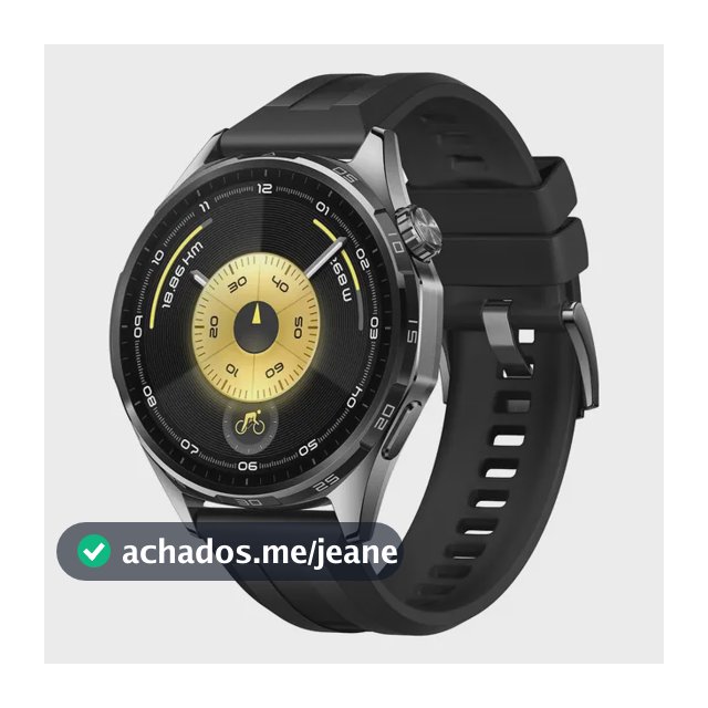Smartwatch HUAWEI WATCH GT 6 46mm Potenciômetro de Ciclismo no Pulso Bateria com Autonomia de Até 21 Dias Bem-Estar Emocional Multidimensional Compatível com iOS e Android GPS Integrado Preto
