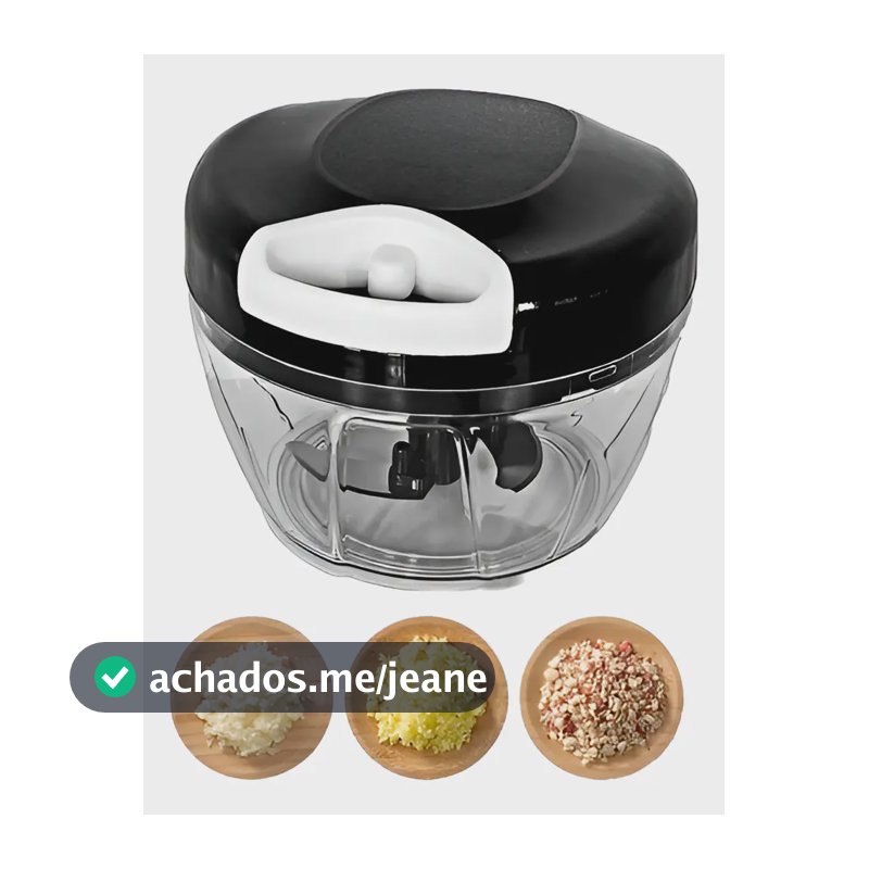 Mini Processador E Triturador De Alimentos Alho Cebola 500ml