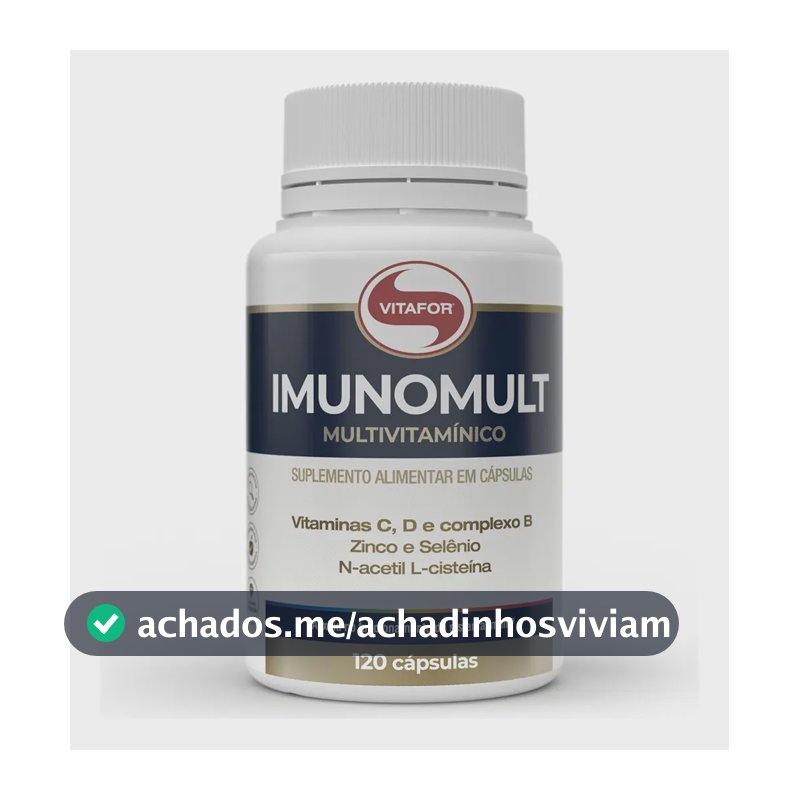 Suplemento Multivitamínico Imunomult 120 Cápsulas Vitafor Sem Sabor