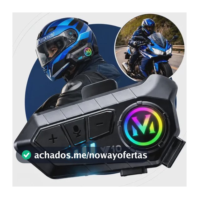 Fone De Ouvido Para Capacete Intercomunicador Bluetooth Headset Rgb Sem Fio Música GPS Chamadas Handsfree Alta Potência Woosh