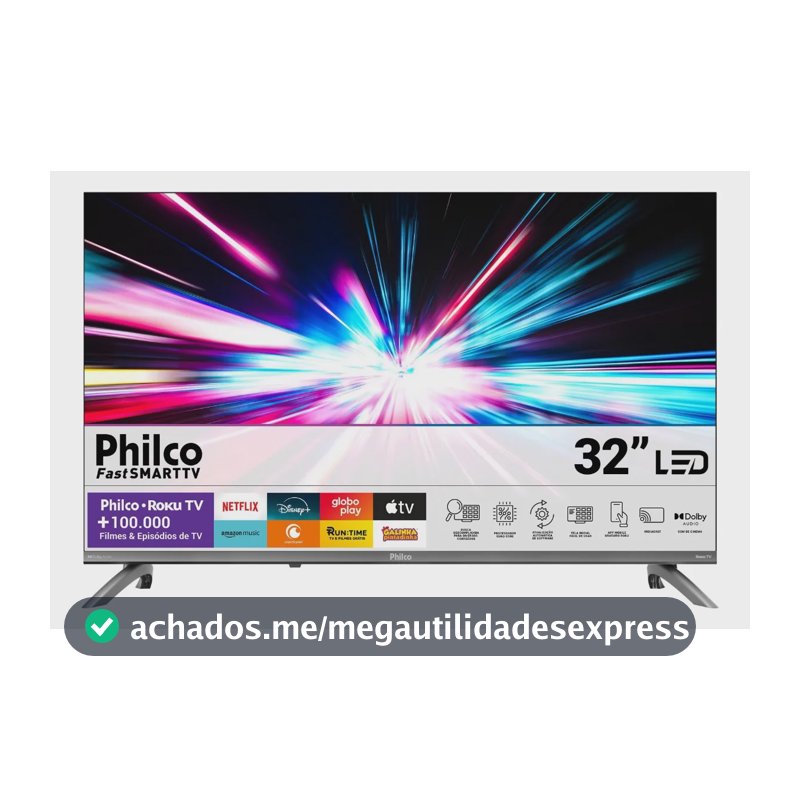 Smart Tv 32 Philco Roku Tv Dolby Áudio Hdr10 P32crb