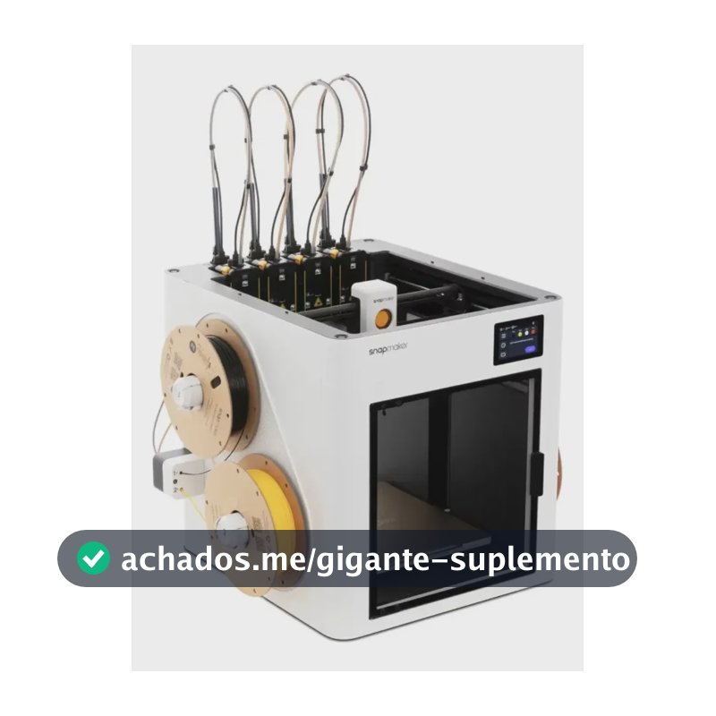 Impressora 3d Snapmaker U1 Fdm Com 4 Bicos Independentes 127/220v Branco