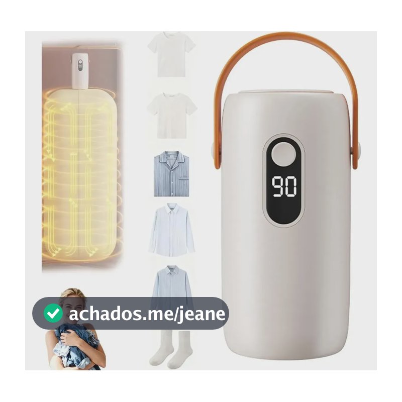 Mini Secadora De Roupas Portátil Elétrica Cortina Secador Branco