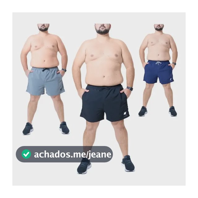 Kit 3 Shorts Masculino Bermuda Plus Size Praia Academia Liso