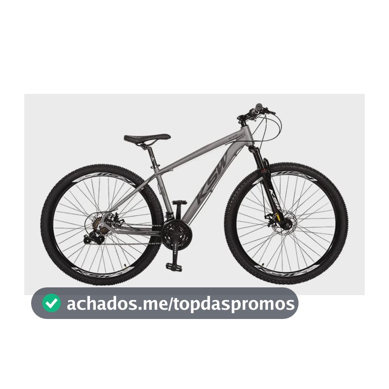 Bicicleta Aro 29 Ksw Xlt 100 24 Marchas Alumínio Freio Disco Cinza/preto 21