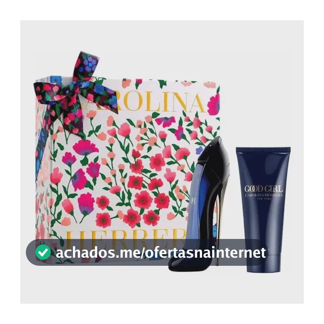 Kit presente Perfume Carolina Herrera Good Girl - Compre perfume Good Girl Eau de Parfum 80ml eganhe hidratante - Perfume Feminino