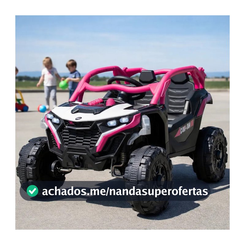Carro Elétrico Infantil De Controle Remoto Quadriciclo Utv Cor Rosa Voltagem Do Carregador 127/220v
