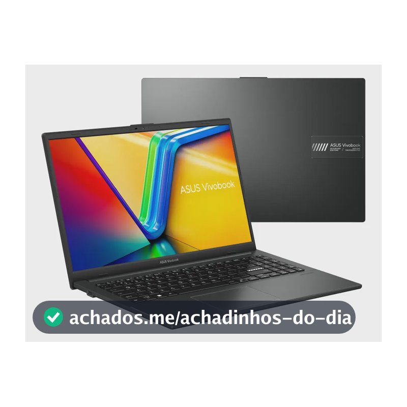 Notebook ASUS VivoBook Go 15, AMD Ryzen 5 7520U, 8GB RAM, 512GB SSD, KeepOS/Linux, Tela 15,6" FHD, Mixed Black - E1504FA-NJ732