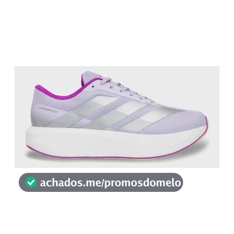 Tênis adidas Latin Run 3.0 Corrida Caminhada Treino Lilás 40 Br