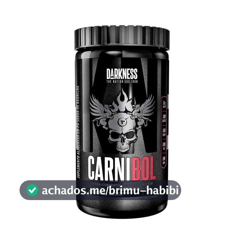 Proteína Darkness Carnibol Beef em pó Sabor Baunilha 900g