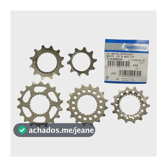 Cog Pinhão Shimano Cassete 12v 10 12 14 16 18d M7100 M8100 Cor Prateado Quantidade Máxima De Dentes 18
