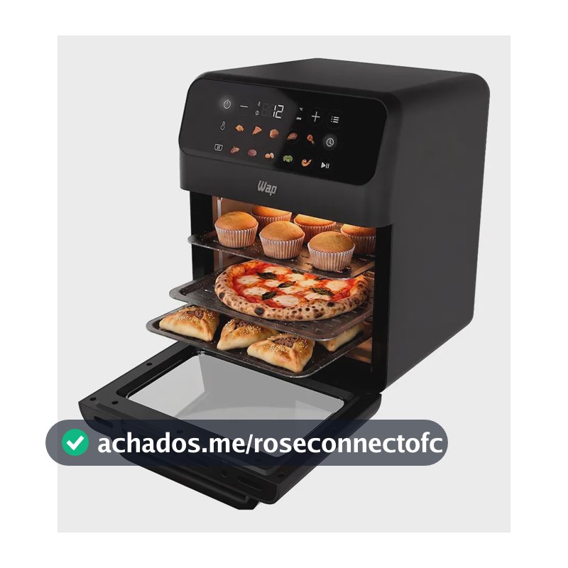 Air Fryer Oven 11 Litros Wap Waod4 Grey Stone Painel Digital 11 Funções 127V