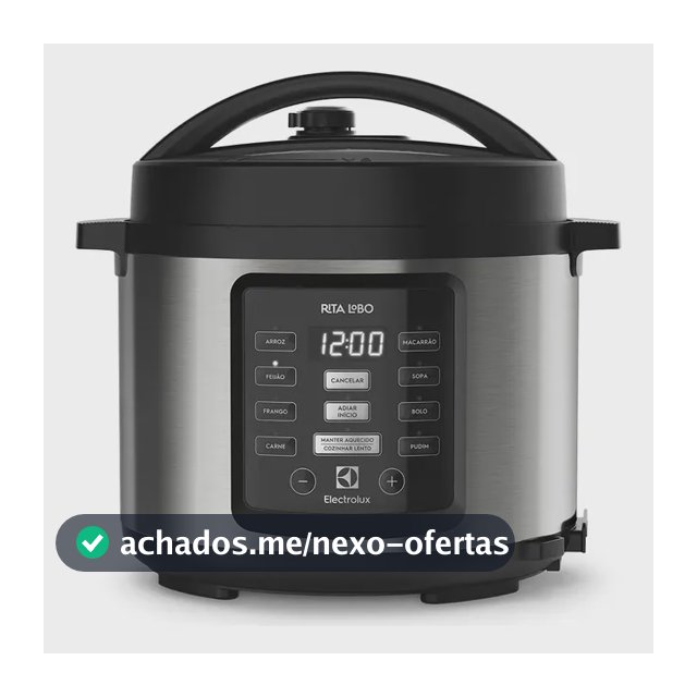 Panela de Pressão Elétrica Electrolux Pcc15 de 5L 1000w de Potência Na Cor Inox