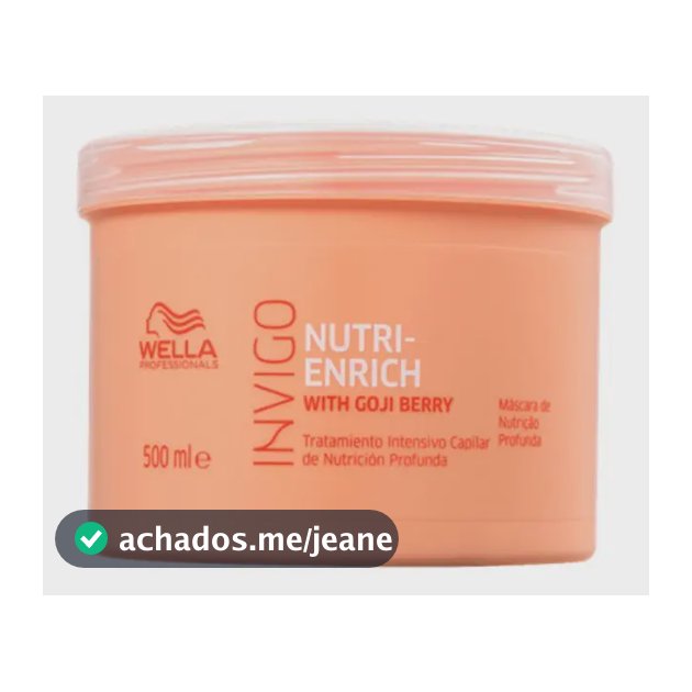 Máscara Invigo Nutri Enrich 500ml Wella Professionals