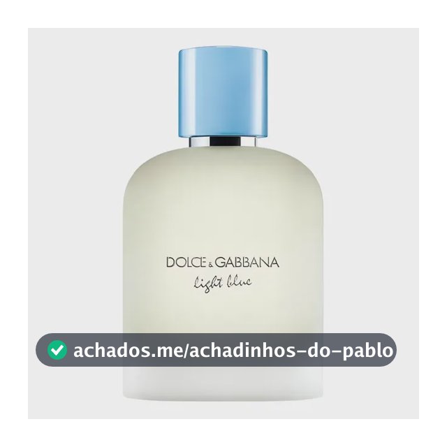 Perfume Masculino Dolce & Gabbana Light Blue Edt 100ml