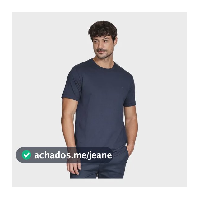 Camiseta Aramis Gola Careca Marinho