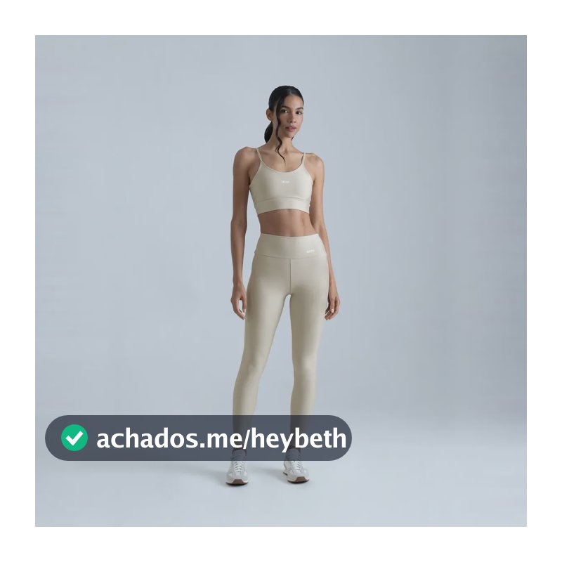 Conjunto Feminino Para Academia Top E Legging - Arm Fitness Aveia G