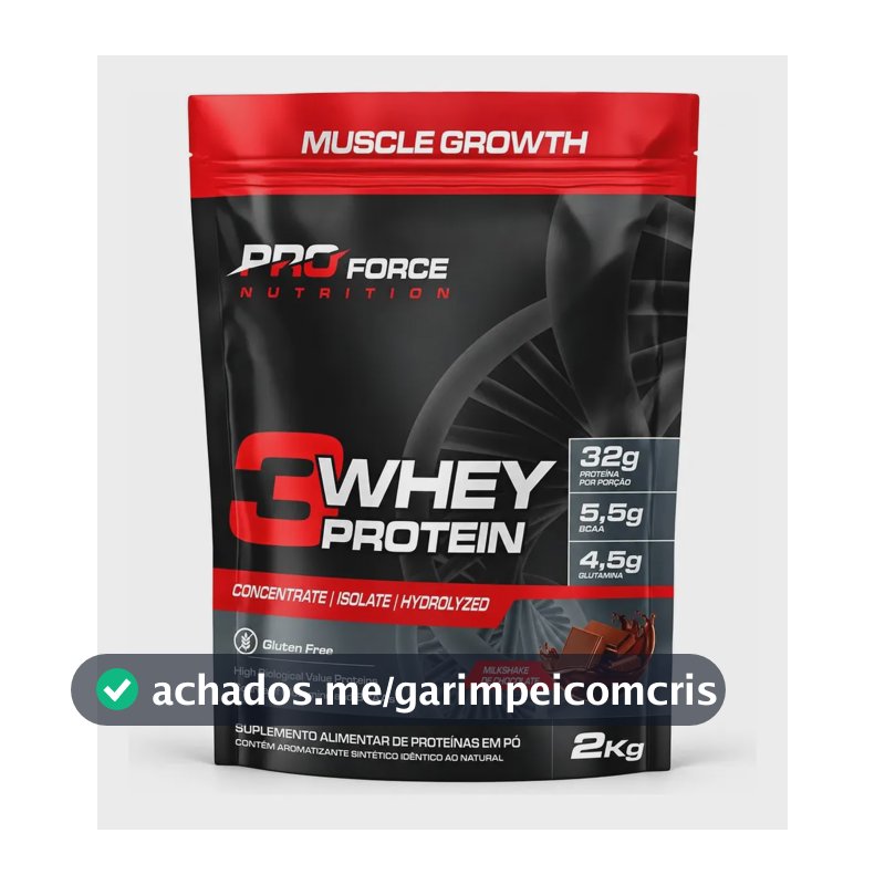 Proteína Proforce 3 Whey em pó sabor Chocolate x 2kg