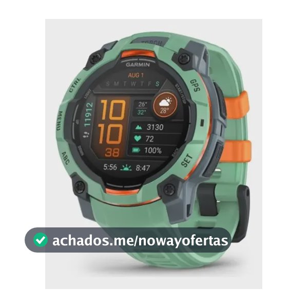 Relógio Garmin Monitor Cardíaco Instinct 3 Amoled Neo Tropical 45mm