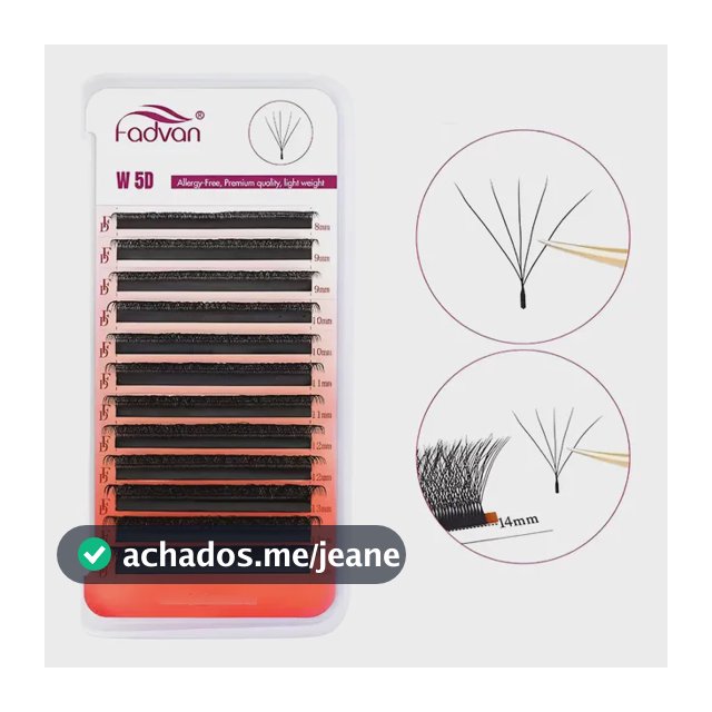 Cílios 5dw Fadvan Volume Egípicio Extensão De Cilios