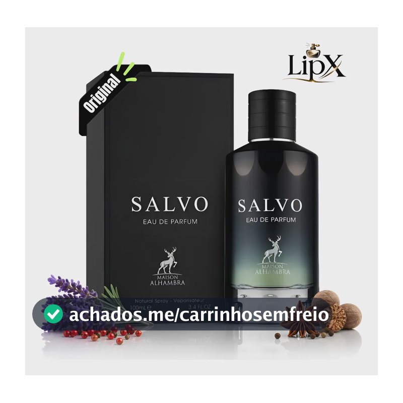 Perfume Masculino Arabe Salvo Eua De Parfum Alhmabra 100ml Original C/ Nf