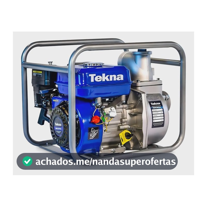Motobomba Autoescorvante A Gasolina Tekna 3 X3 6.5 Hp