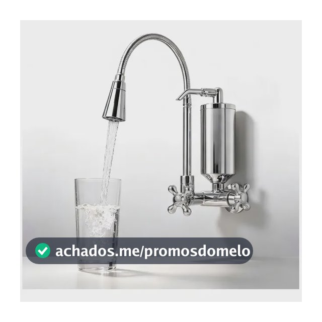 Torneira Cozinha Parede Filtro Gourmet Flexível 2 Modos Luxo Prateado - Estilo 2 Brilhante