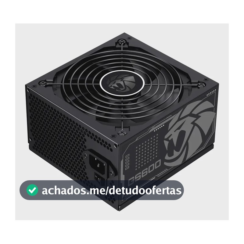 Fonte De Alimentacao 600w Gs600 80 Plus White Gamemax Cor Preto
