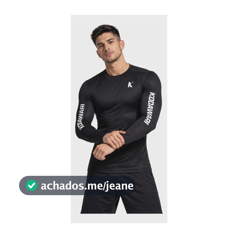 Rash Guard Jiu Jitsu No Gi Camisa Segunda Pele Kodawari Preto 1b Liso M