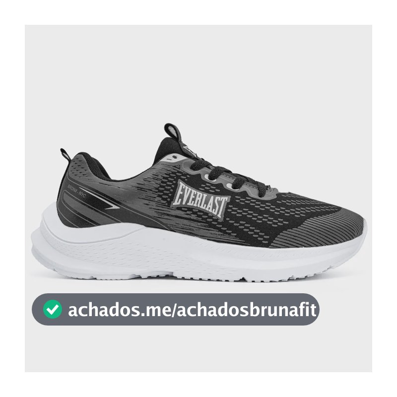 Tênis Everlast Quick Unissex - Diversas Cores Preto 42 Br