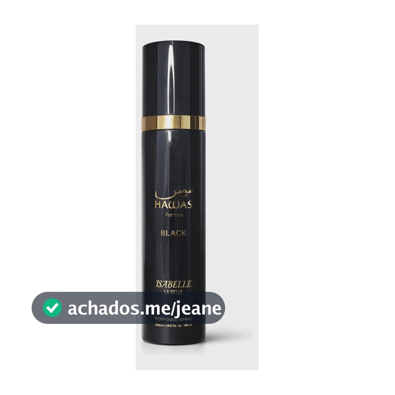 Body Splash Hawas For Him Black 300ml Isabelle La Belle